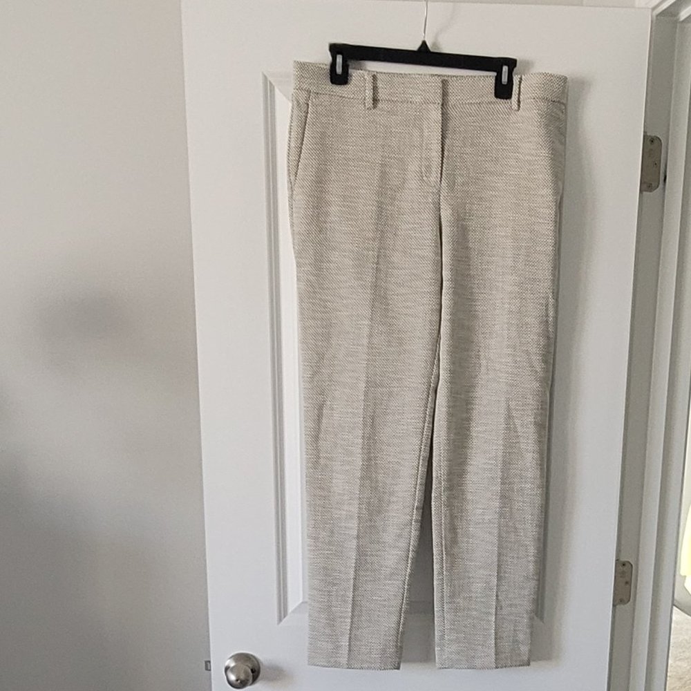 Ann Taylor Cream and Black Trousers
